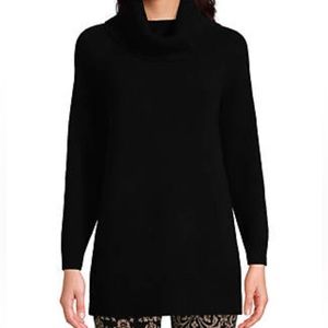 Polo Ralph Lauren black cashmere cable knit tunic, xs